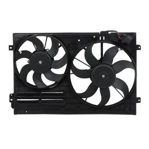 munirater Radiator Cooling Fan Replacement for Be-etle 2011-2016 Replacement for Golf VI 2010-2013 Replacement for Pa-ssat B6 2005-2007/2009-2010