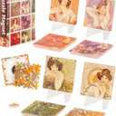 Magnet Puzzle for Adults 128 Pieces - Alphonse Mucha - The Precious Stones Unique Gift & Home Dcor with Plastic Jigsaw Puzzle [D1599]