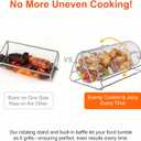 Rotatable Rolling Grill Baskets, 304 Stainless Steel, Even Cooking Nesting Grilling Net, BBQ Accessories Tools for Vegetables Shrimp, Outdoor Camping, Gifts for Birthday/Men/Dad/Husband