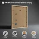 12x18 Poster Frame, Natural Wood, Glass, 2 Pack, Wall Mounting