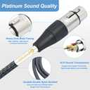 Upgrade XLR Female to USB C Cable, USB tyep-C to Female XLR Recording Cable Cord Connector Adapter Compatible with Microphone Smartphone or MacBook 1M