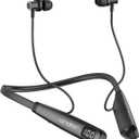 Wireless Waterproof Sports Earphones with 100 Hours of Playback time, Bluetooth Earphones with Microphone, in Ear Noise Reduction, Used for Gym Running and Exercise (Y10)