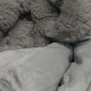 Anysay Faux Fur Throw Blanket, 1000GSM Fluffy Soft Bubble Blanket for Couch Bed, Cozy Plush Warm and Thick Blanket, Fuzzy Rabbit Throw for Living Room Bedroom 50''*60'' Light Grey