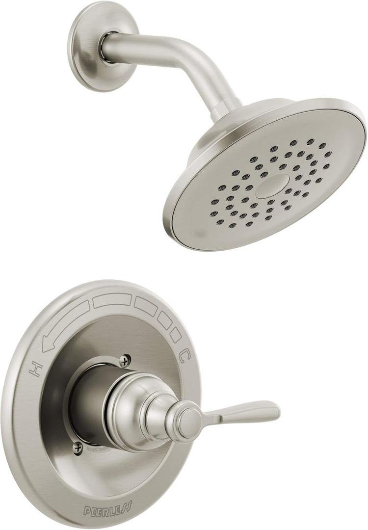 Peerless PTT14265-BN Elmhurst Trim kit Shower Only, Without Tub Spout, Brushed Nickel