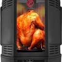 NutriChef Vertical Countertop Rotisserie Oven Roaster, Rotating Shawarma And Kebab Machine with Skewer and Rack, Basket Tower, Roasting Rack, Poultry Tower, Drip Tray, For Meat Chicken Turkey Lamb (Black)