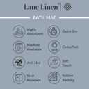 LANE LINEN 2 Piece Bathroom Rugs Sets, Extra Soft Absorbent Premium Mats, Non Slip Shower Mats - 24' x 36'/17' x 24' - Grey
