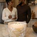 Vanilla Coconut Buttercream Candle, 14.5oz Large 3-Wick Soy Scented Candles for Home, Vanilla Cupcake Candle, Long Lasting Aromatherapy Candle, Gift for Mom Women