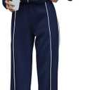 BTFBM Women's Two Piece Tracksuit Spring 2026 Long Sleeve Zip Up Sweatshirt Long Pants Outfits Jogger Sweatsuit Sets(Navy Blue, Medium)