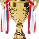 Fasmov Large Trophy Cup, Gold Trophy Award Cup for Sports, Tournaments, Competitions, 1st Place Award, Ceremony Celebration Party Gift, 14.5 inches