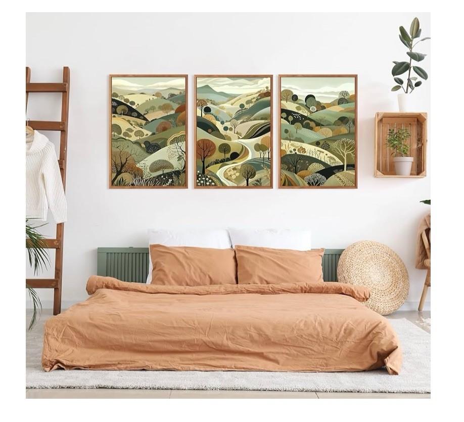 Aurlan Framed Wall Art 18", 3PCS Decor Prints for Office Home