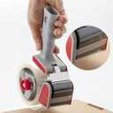 Mr. Pen Packing Tape Dispenser Gun 2-Inch, 4 Pack with 4 Rolls Clear Tape Gun for Packaging Boxes and Moving (Red)