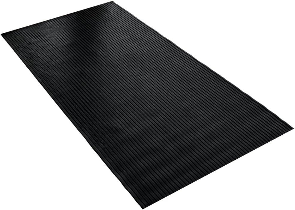 BDK GMT330 Black 8' x 4' Flex Tough Garage Floor Mat Thick Heavy Duty Rubber Protector for Garage, Shop, Parking, Patio, Entrance Indoor/Outdoor Rubber Floor Mat