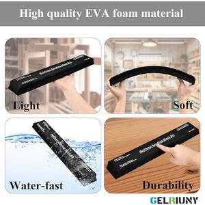 D4403 Black Long 16.5" Sanding Block,Auto Body Sanding Block,Automotive Sanding Blocks,Sanding Blocks Auto Body,Flexible EVA Foam Wet or Dry Sanding Blocks,Car Sanding Block,Light,Semi Rigid