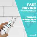 PentaUSA Tile Grout Repair Kit - Premixed Acrylic Sanded Grout for Bathroom, Shower & Kitchen, Water-Resistant Tube with Applicator, Fills Cracks and Gaps in Lines - Gray (8.8oz/250gr)