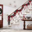 12 Pcs Red Velvet Bows for Christmas Tree, Rustic Crafts Velvet Ribbon for Wreath, Xmas Home Decor, Wedding, Outdoor & Indoor Holiday Ornaments, Pre-Formed Bows (7.817.7 Inch)