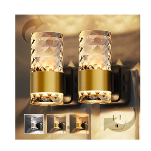 L LOHAS LED Night Light,Modern Night Lights Plug into Wall,2 Pack Amber-3000K-5000K Adjustable Color Temperature Night-light,Dimmable Nightlights with Dusk to Dawn Sensor for Rooms Bathroom Hallway