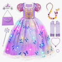 Meland Princess Dresses for Girls - Light Up Princess Costume for Little Girl, Halloween Costumes & Gift for Toddler Age 3-10 M