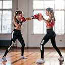 Music Boxing Punching Machine for Adults, Taekwondo Kick Pad Training Machine with LED Electronic Bluetooth Music &Counter9 Modes & 9 Speeds Martial Arts Training Equipment & Taekwondo Sparring Gear (Moderate-pink)