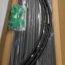 Garden Arch Trellis, 7.5FT Extra Tall Polyethylene-Coated Stainless Steel Garden Trellis for Climbing Plants, Vegetables, Flowers, Outdoor Pergola Arbor Wedding Party Decoration, Cucumber Trellis, Gar (7 horizontal pipe, Black)