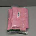 MISSLO 35 Large Pockets Over The Door Shoe Organizer Sturdy Oxford Fabric Hanging Shoe Rack for Door Mesh Closet Shoe Holder Hanger, Pink (24.5x68.5)