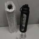 LemonRoad 2 Pack 34 oz/1 L Large Protein Shaker Glass Bottle with 304SS Mixing Ball, Shaker Cups Set for Protein Mixes Portable Powder Mixer Blender Water Bottle for Gym Workout Sports