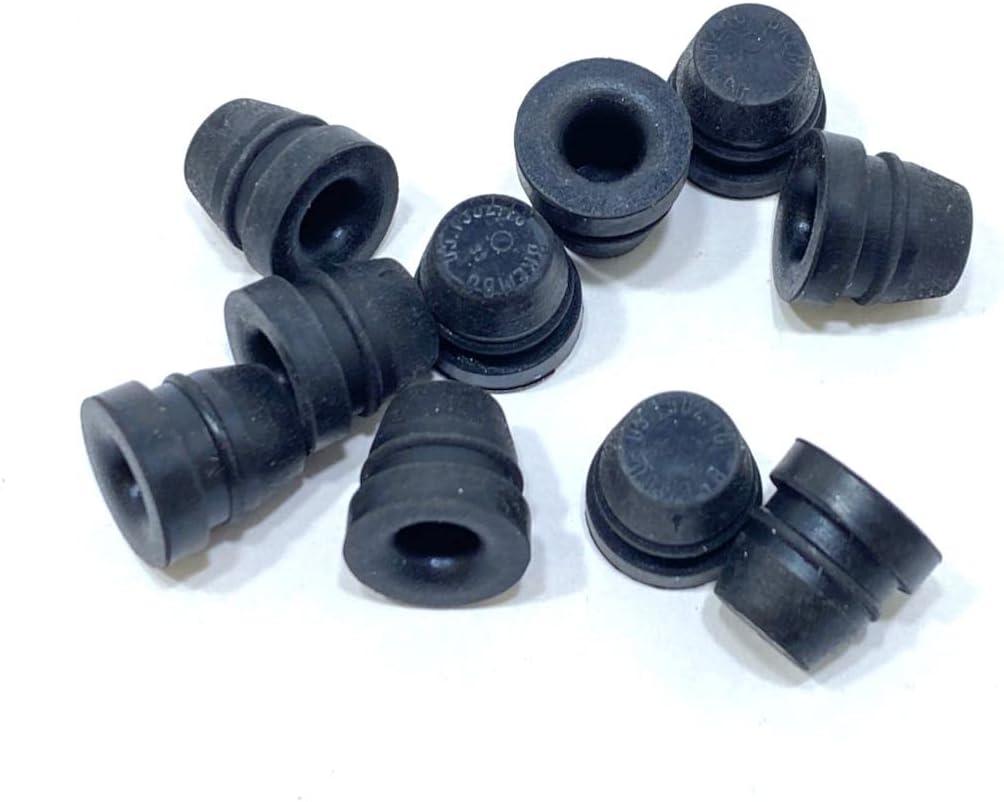 Set of Bleed Bleeder Air Valve Screw Rubber Nipples Dust Caps for Brembo Front/Rear Brake Caliper on Aprilia, BMW, Ducati, KTM, Moto Guzzi