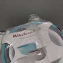 KitchenAid Universal Nesting Plastic Mixing Bowls, Set Of 3, 2.5 quart, 3.5 quart, 4.5 quart, Non Slip Base with Easy Pour Spout to Reduce Mess, Dishwasher Safe, Aqua Sky, White, Gray