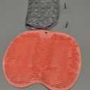 2PACK Shower Foot Scrubber Mat Back Washer Back Exfoliating Bath Wash Pad Wall Mounted Slip Suction Cups Foot Scrubber for Use in Shower Cups Foot Cleaner for Men and Women (Pink&gray)
