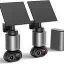 BOTSLAB Security Cameras Wireless Outdoor, 2 Cam-Kit, 4K Color Night Vision, Solar Cameras for Home Security with 360 PT,No Monthly Fee,32GB Local Storage Base Station,Auto Tracking,Easy Installation