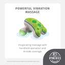 HoMedics Ribbit Mini Handheld Massager, Vibrating Electric Massager with Comfort Grip and LED Light, Batteries Included, Comes in variable colors, Green, Blue or Pink