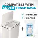 Simpli-Magic 13 Gallon (50L) Motion Sensor Touchless Trash Can Automatic Hands-Free Garbage Can for Kitchen, Home, Office