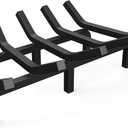 Mr IRONSTONE Fireplace Grate Fireplace Log Holder Solid Steel Heavy Duty Firewood Log Burning Rack Fire Grates for Outdoor Kindling Tools Pit Indoor Wrought Iron Wood Stove 17 inch