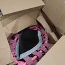 ZCMHAXJ Foldable Mini Trampoline, 40" Rebounder Trampoline for Adults & Kids, 450lbs Capacity with T-Shaped Adjustable Bar, Indoor Fitness Workout Exercise Equipment (Pink)