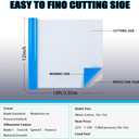 HTVVETUR Glow in The Dark HTV Heat Transfer Vinyl Roll 12 Inch by 10 Feet Iron on DIY for T-Shirt PU Stretch Elastic HTV Vinyl (Dark in Glow Blue, 10FT)