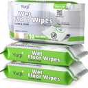 Yugi XXL Wet Floor Wipes For Squeegee Stick,Multi Surface Cleaning Wipes,Fresh Aroma Scent,Huge Disposable Wipes (27.5" x 15.7"),Extra Thick,(3 Packs- 30 wipes)