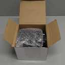 Aoriher 4 Pcs Crystal Glass Candy Jar Set with Lids Home Decorative Storage Jars for Apothecary, Bathroom, Kitchen, and Pantry, Ideal for Cotton Swabs and Jewelry(Large,Black)