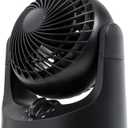 IRIS USA WOOZOO Desk Fan, Air Circulator, 3 Speeds, 32ft Max Air Distance, 112 Adjustable Tilt, 27.5db Quiet Motor, Small Fan for Bedroom, Office, Dorm, Black