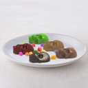 Juome Gummy Skull Silicone Candy Molds, 2 Pack Mini Skull Gummie Chocolate Molds with Dropper for Halloween Gummies, Candies, Jello, Chocolate (80 Cavities)