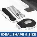 Everlasting Comfort Ergonomic Mouse Pad and Keyboard Wrist Rest for Computer Keyboard  Memory Foam Mouse Pad Set with Wrist Support for Comfort, Extended Typing Sessions