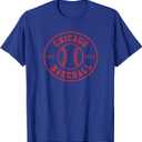 Chicago Baseball | Seventh Inning Stretch Gameday Fan Gear T-Shirt (Small, Royal Blue)
