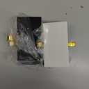 Fonder Mols Christmas Stocking Holders for Mantle, Heavy Deauty Xmas Fireplace Hanger Hooks Metal Grips Clips, White Marble (2)