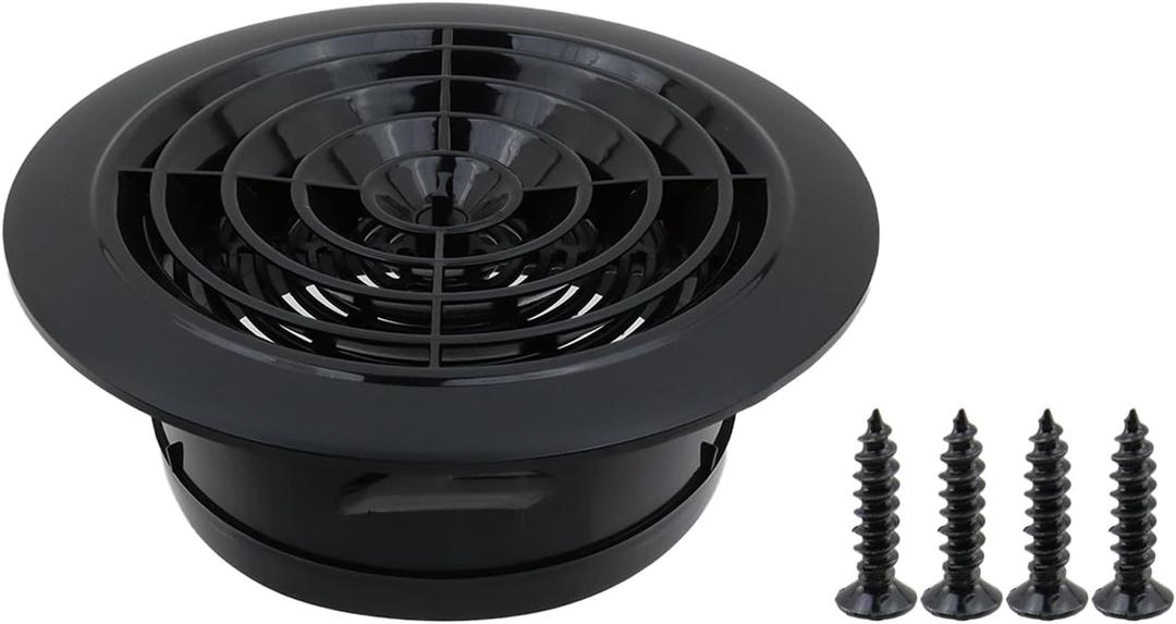 Antrader 6 Inch ABS Adjustable Air Vent for Bathroom Kitchen Ventilation