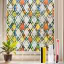 Window Privacy Film Stained Glass 29.5" x 78.7" Rainbow
