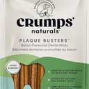 3 x Crumps' Naturals Bacon Dental Dog Treats (10 count), 7" (EXP 03/15/28)