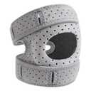 Knee Brace for Women & Men - Adjustable Support with Side Stabilizers & Patella Gel Pad - Relief for Meniscus Tear, Arthritis, Injury Recovery - Runnings, Workout(Gray)