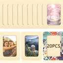 20 PCS Wooden Picture Frames for Crafts DIY Wood Picture Frames Unfinished Solid Wood Photo Picture Frames for 4 x 6 In Photos Standing Wooden Photo Frames for DIY Crafts Painting Arts Projects