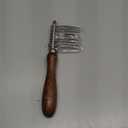 TAKAVU Dematting Fur Rake Comb Brush for Dogs & Cats - Undercoat Comb with Safety Blades for Removing Knots, Mats & Tangles - Grooming Tool for Poodles, Doodles, Long Haired Pets