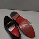 ELANROMAN Men's Patent Leather Loafers Wedding Party Prom Shoes 46