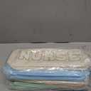 Kacctyen 6 Pcs Teacher Appreciation Gifts Teach Bags Bulk Chenille Makeup Bag Pouch Zipper Cosmetic Bag with 6 Pcs Preppy Apple Pins for Students Teacher Women School Graduation Retirement Gifts (Multicolor)