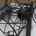 WILON Track Lighting Fixtures Ceiling 4-Light Flush Mount Ceiling Spot Lights, Industrial Track Light Black Kitchen Light Fixtures Rotatable Spotlight for Kitchen Hallway Living Room (E26 Base)